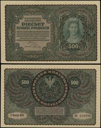 500 marek polskich 23.08.1919, seria I-BZ, numer