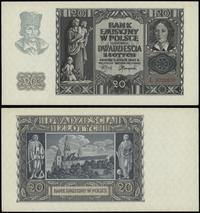 20 złotych 1.03.1940, seria L, numeracja 3722670