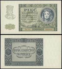 5 złotych 1.08.1941, seria AC, numeracja 6540848
