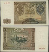 100 złotych 1.08.1941, seria D, numeracja 153184