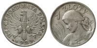 Polska, 1 złoty, 1925 - kropka po dacie