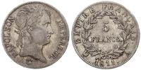 5 franków 1811 A, Paryż, srebro, patyna, Gadoury