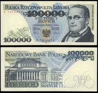 100.000 złotych 01.02.1990, seria A, numeracja 1