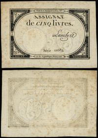 asygnata na 5 liwrów (31.10.1793), sucha pieczęć