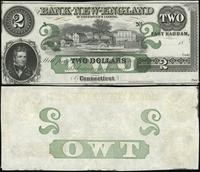 2 dolary 1860, seria A, niewypełniony blankiet, 