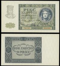 5 złotych 1.08.1941, Ser. AC, numeracja 6540868,