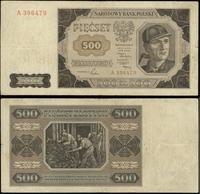 500 złotych 01.07.1948, seria A, numeracja 39647