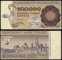 200.000 złotych 01.12.1989, seria F, numeracja 8