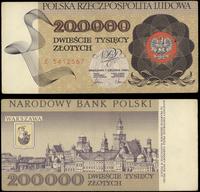 200.000 złotych 01.12.1989, seria E, numeracja 5