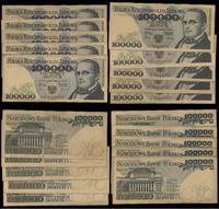 zestaw 10 banknotów o nominale 100.000 złotych 0