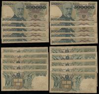 Polska, zestaw 10 banknotów o nominale 500.000 złotych, 20.04.1990