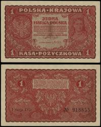 1 marka polska 23.08.1919, seria I-DD 918855, mi