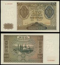 100 złotych 01.08.1941, seria D, numeracja 15318