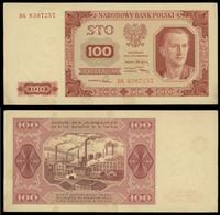 100 złotych 01.07.1948, seria DA, numeracja 8307