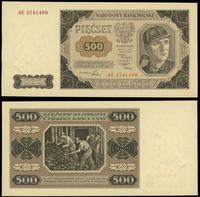 500 złotych 01.07.1948, seria AC, numeracja 4741