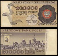200.000 złotych 01.12.1989, seria H, numeracja 0