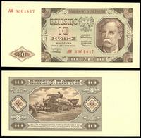 10 złotych  1.07.1948, seria i numeracja AW 3301
