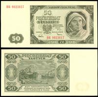 50 złotych  1.07.1948, seria i numeracja BR 9023