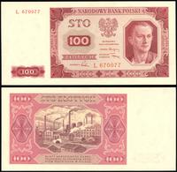 100 złotych  1.07.1948, seria i numeracja L 6700
