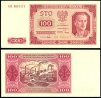 100 złotych 1.07.1948, seria i numeracja GH 7069