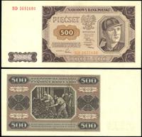 500 złotych 1.07.1948, seria i numeracja BD 5651