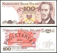 100 złotych 1.06.1986, seria i numeracja TB 0907