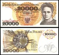 20.000 złotych 1.02.1989, seria i numeracja T 16