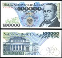 100.000 złotych 1.02.1990, seria i numeracja A 0
