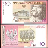 10 złotych 4.06.2008, Józef Piłsudski -  banknot