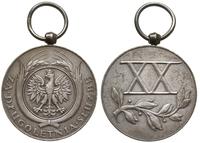 medal ZA DŁUGOLETNIĄ SŁUŻBĘ (XX lat), na obrzeżu