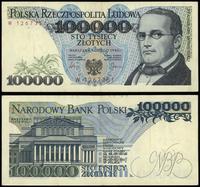 100.000 złotych 01.02.1990, seria W, numeracja 1