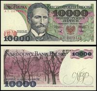 10.000 złotych 1.12.1988, seria AT 0873765, wyśm