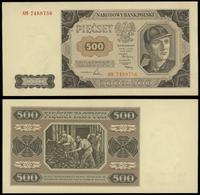 500 złotych 01.07.1948, seria AM, numeracja 7489