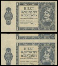1 złoty 1.10.1938, bez serii i numeracji, papier