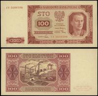 100 złotych 1.07.1948, seria CY 5680390, przegię
