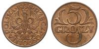 5 groszy 1938, Warszawa, wyśmienite, z naturalną
