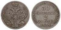 Polska, 30 kopiejek = 2 złote, 1838 M-W