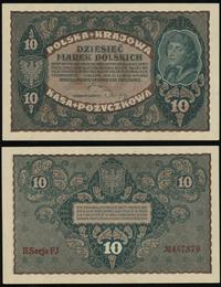 10 marek polskich 23.08.1919, seria II-EJ, numer