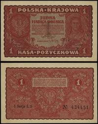 1 marka polska 23.08.1919, seria I-LS, numeracja