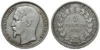 5 franków 1852, Paryż, z napisem Louis Napoleon 