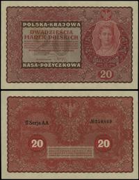 20 marek polskich 23.08.1919, seria II-AA, numer