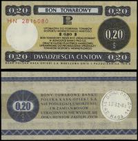 0.20 dolara = 20 centów 1.10.1979, seria HN, num