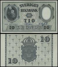 10 kronor 1955, numeracja 06918206, Piękne., Pic