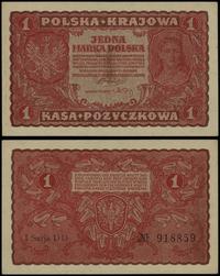 1 marka polska 23.08.1919, seria I-DD 918859, mi