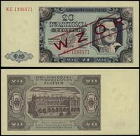 20 złotych 1.07.1948, seria KE 1206571, na stron