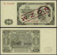 50 złotych 1.07.1948, seria EL 5543198, na stron