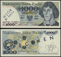 1.000 złotych 2.07.1975, seria A 0000000, granat