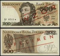 500 złotych 15.06.1976, seria AF 0000000, czerwo