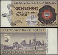 200.000 złotych 1.12.1989, seria A 1750081, wyśm