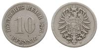 Niemcy, 10 fenigów, 1875/H